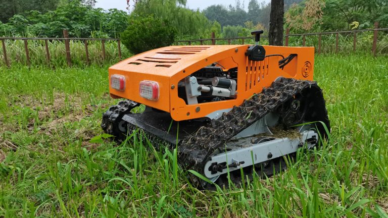 中国製の追跡ロボット芝刈り機の低価格販売、中国の最高のリモートスロープ芝刈り機の販売