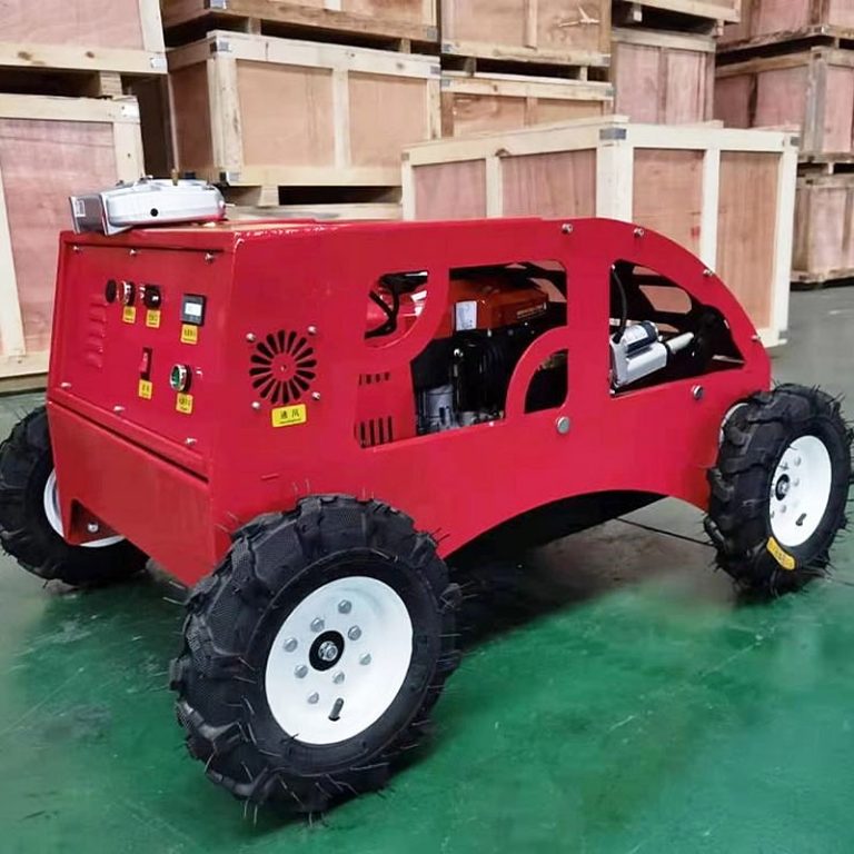चीन ने बिक्री के लिए ट्रैक किए गए रोबोट घास काटने की मशीन कम कीमत, चीनी सबसे अच्छा रिमोट कंट्रोल पहाड़ी घास काटने की मशीन बनाया