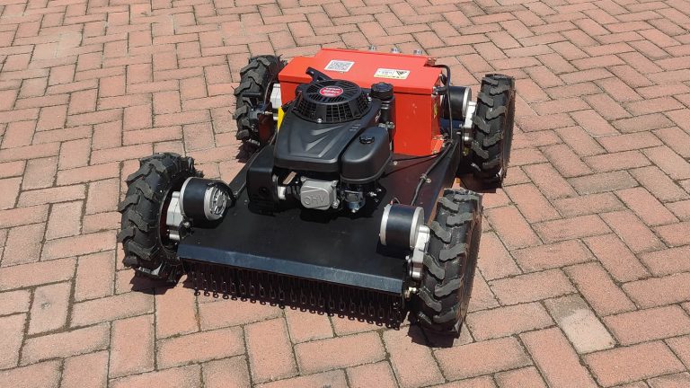 China nggawe mesin pemotong rumput robot kanthi remot kontrol rega murah kanggo didol, mesin pemotong robot nirkabel paling apik ing China