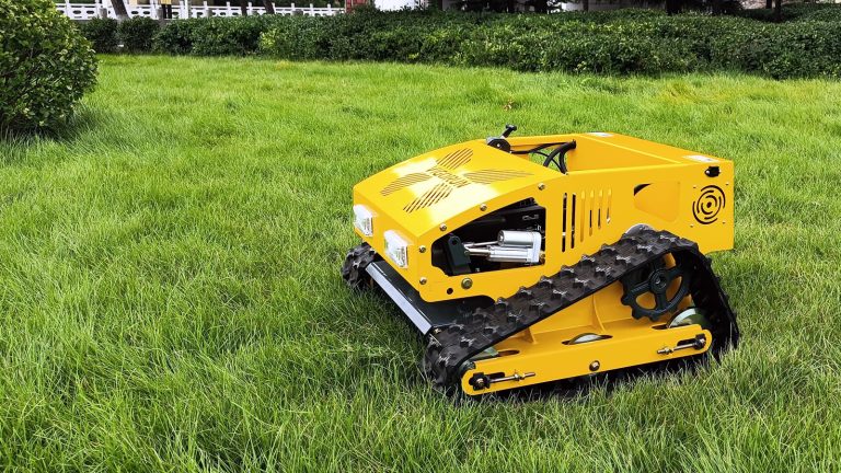 Sina makke radiobestjoerde grasmaaier lege priis te keap, Sineeske bêste remote control mower foar heuvels