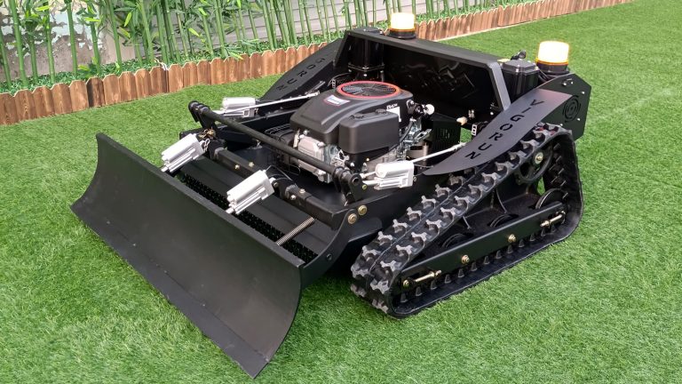 factory direct sales low price buy online remote operated rubber track slasher mower