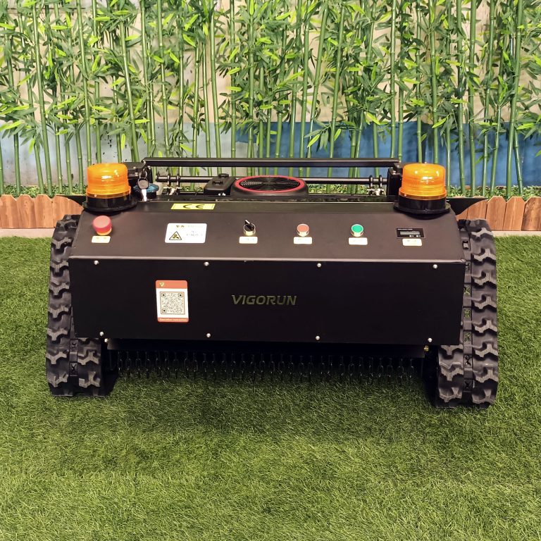 Vigorun VTLM800 remotely controlled track-mounted lawn mower robot for sale made by Vigorun Tech