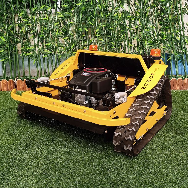 China made remote control brush cutter low price for sale, chinese best wireless remote control lawn mower