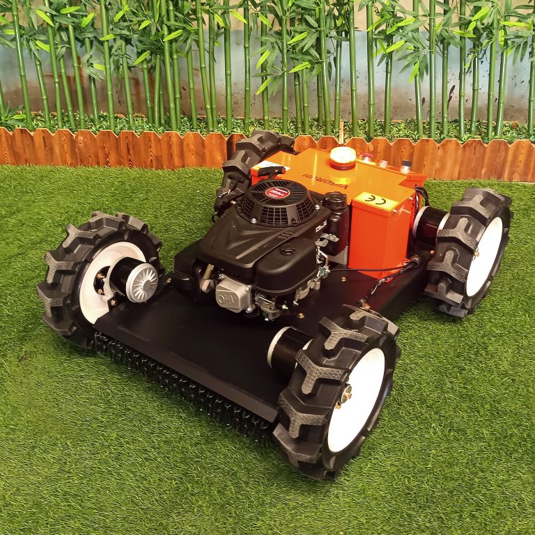 China made wireless robot mower low price for sale, chinese best radio controlled mower