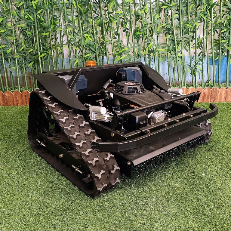 China made remote control lawn mower with tracks low price for sale, chinese best slope cutter