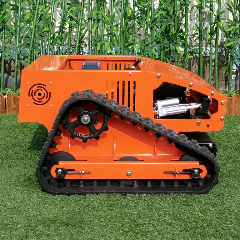 remotely controlled crawler lawn cutter machine made by Vigorun Tech, Vigorun RC crawler bush trimmer for sale