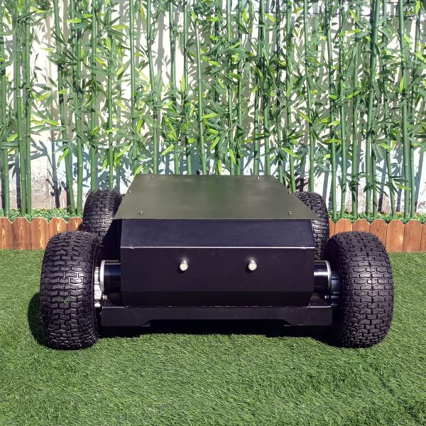 Black Remote Wheeled Chassis Platform With Tubeless Turf Tires (RWC200) - Image 3