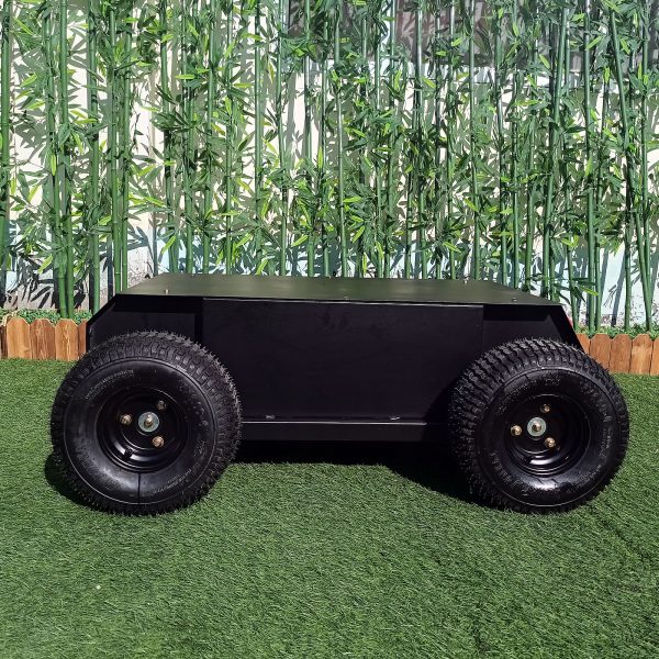 Black Remote Wheeled Chassis Platform With Tubeless Turf Tires (RWC200) - Image 4