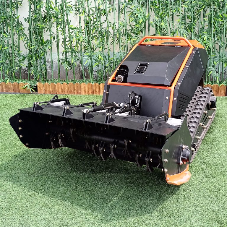 versatile Euro 5 gasoline engine sharp blade walking speed 4Km radio controlled tool holder machine